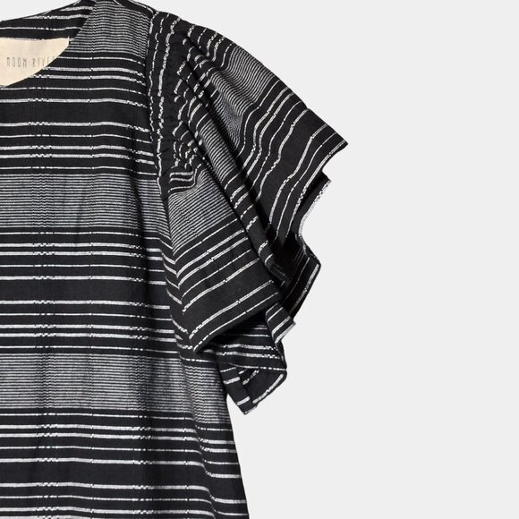 Anthropologie Moon River Denmark Tunic Dress Black Grey Size XS NWT - Picture 6 of 12